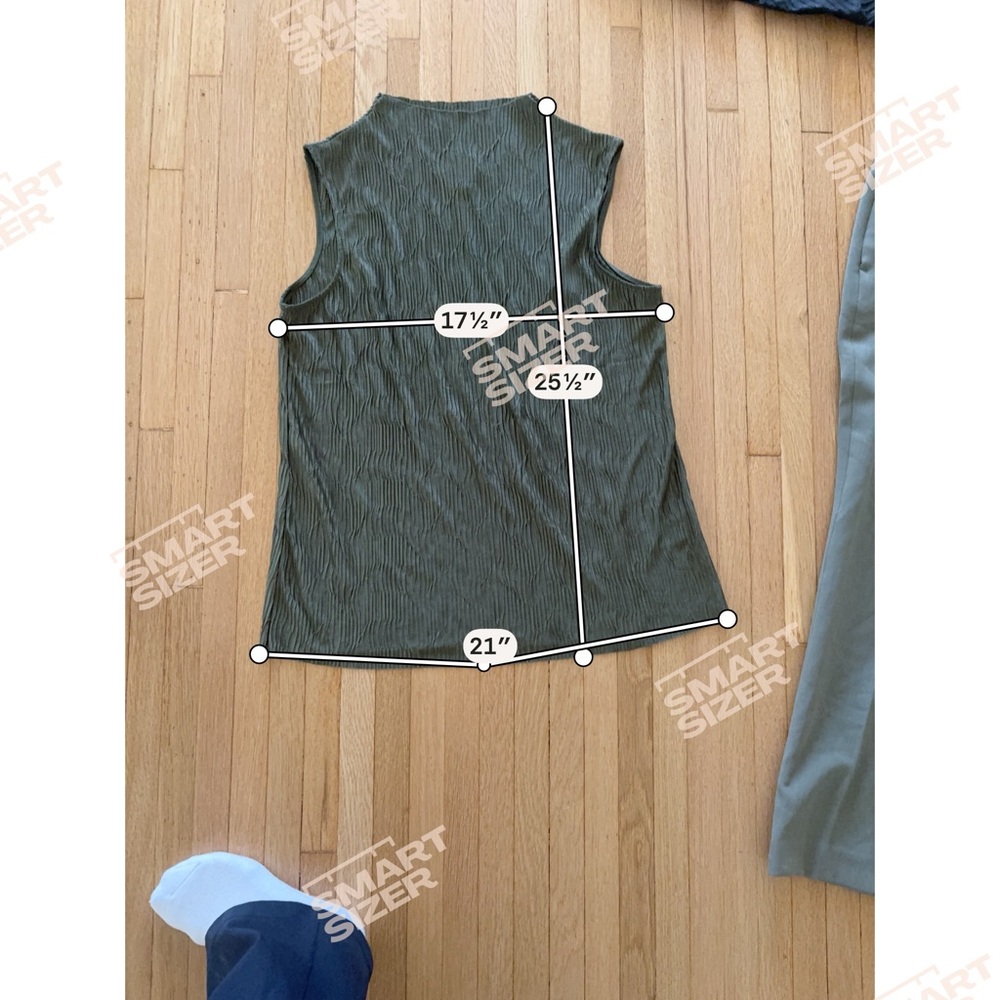 Tahari Sleeveless Textured Silky top - Dark Green - Picture 2 of 4